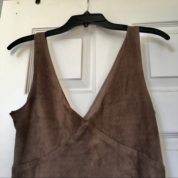 Coachella Vibe!! Whyte Eyelash Brown / Taupe Fringe Dress/ Shirt - Picture 3 of 5